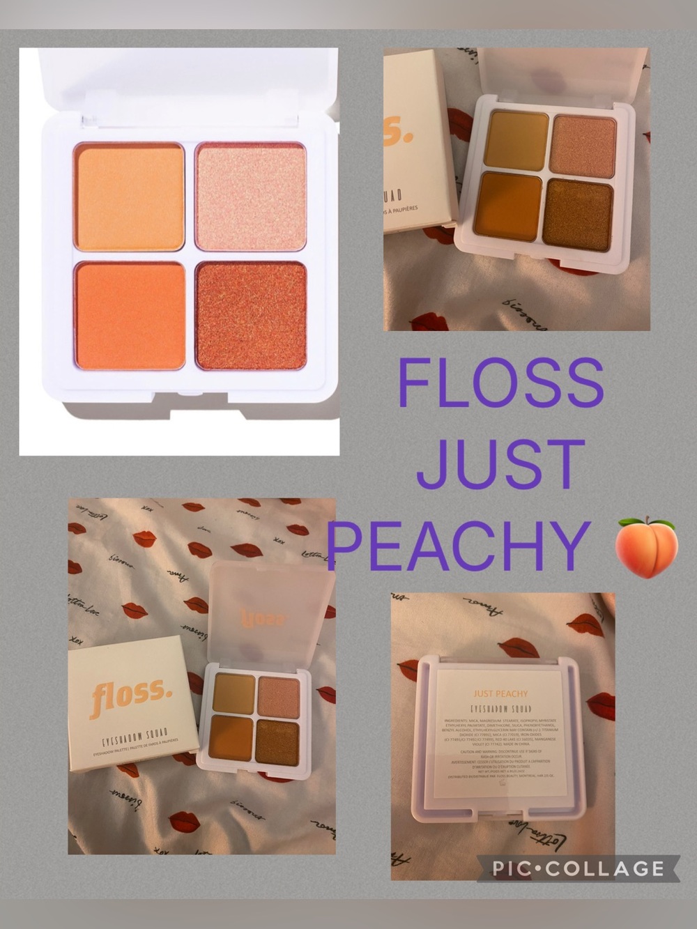 FLOSS Eyeshadow Squad in JUST PEACHY 🍑🍑